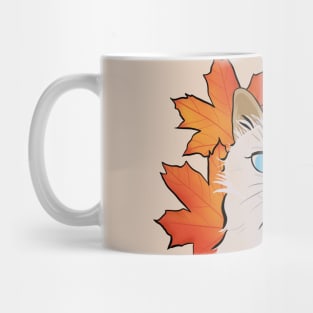 Cute Cat in fall Mug